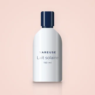 Lait solaire hydratation intense à l'huile d'abricot SPF 50 – Vareuse, flacon 150 ml