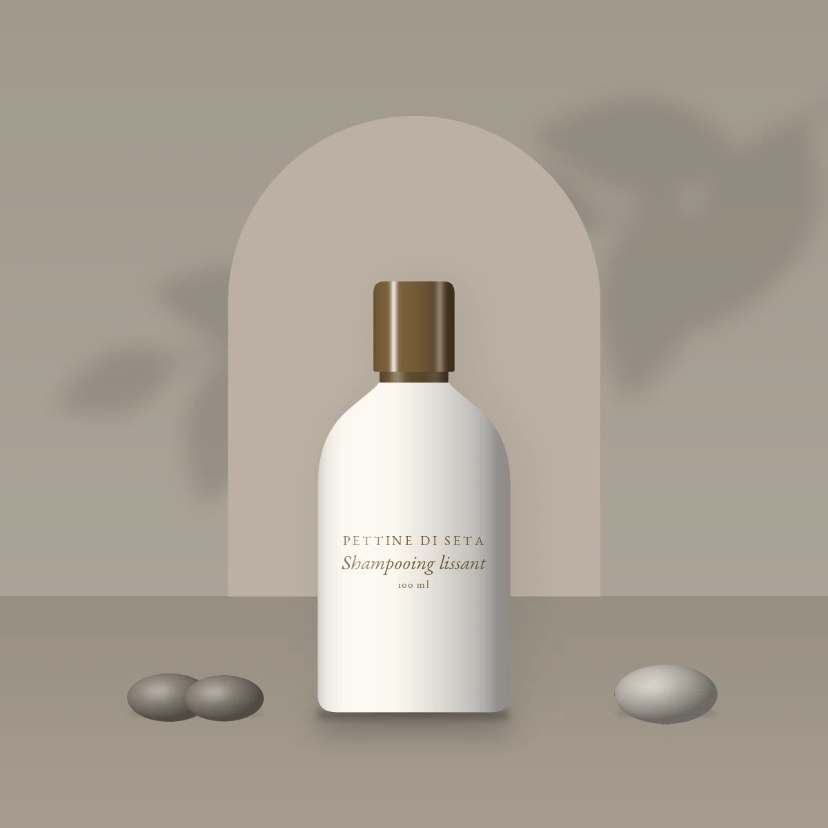 Shampooing lissant à l'extrait de ginseng – Pettine di Seta, photo d'ambiance