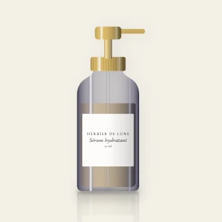 Sérum hydratant au squalane – Herbier de Lune, flacon-pompe 50 ml
