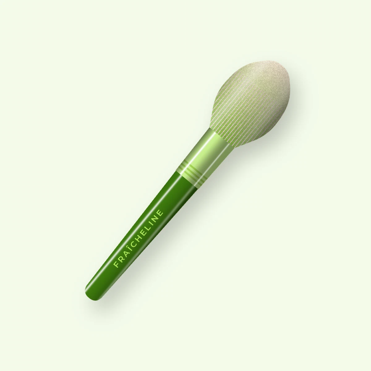 Brosse ventilée en bois de tilleul – Fraîcheline, vue de face