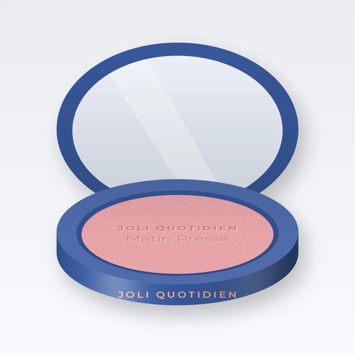 Blush Matin Pressé anti-fatigue – Joli Quotidien, boîtier 4 g, teinte 01 Rose poudré