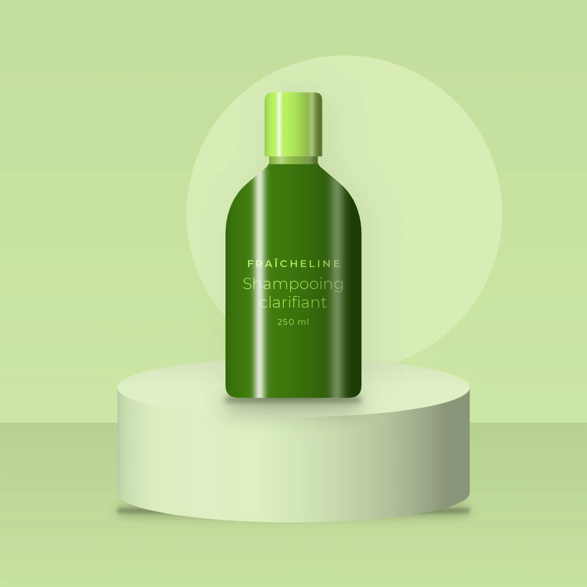 Shampooing clarifiant aux céramides – Fraîcheline, photo d'ambiance