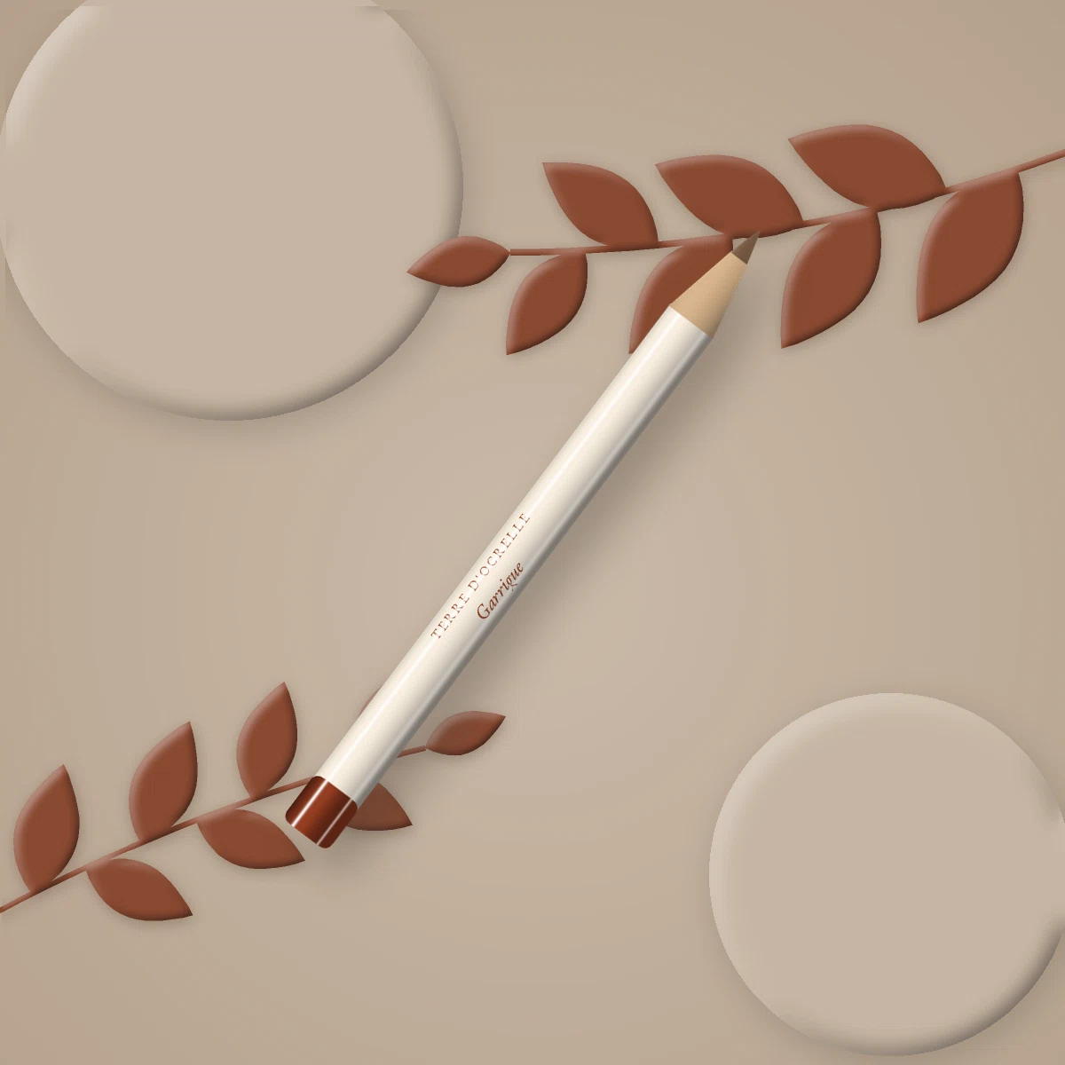 Crayon à sourcils Garrigue redessinant – Terre d'Ocrelle, photo d'ambiance