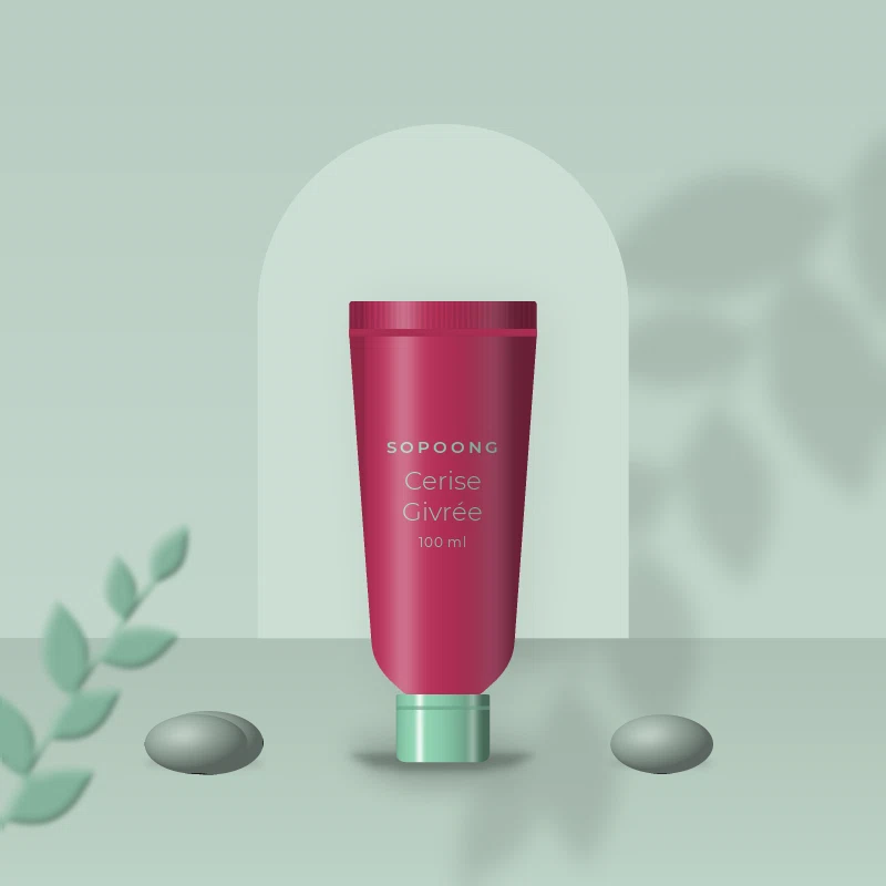 Crème mains Cerise Givrée douceur – Sopoong, photo d'ambiance