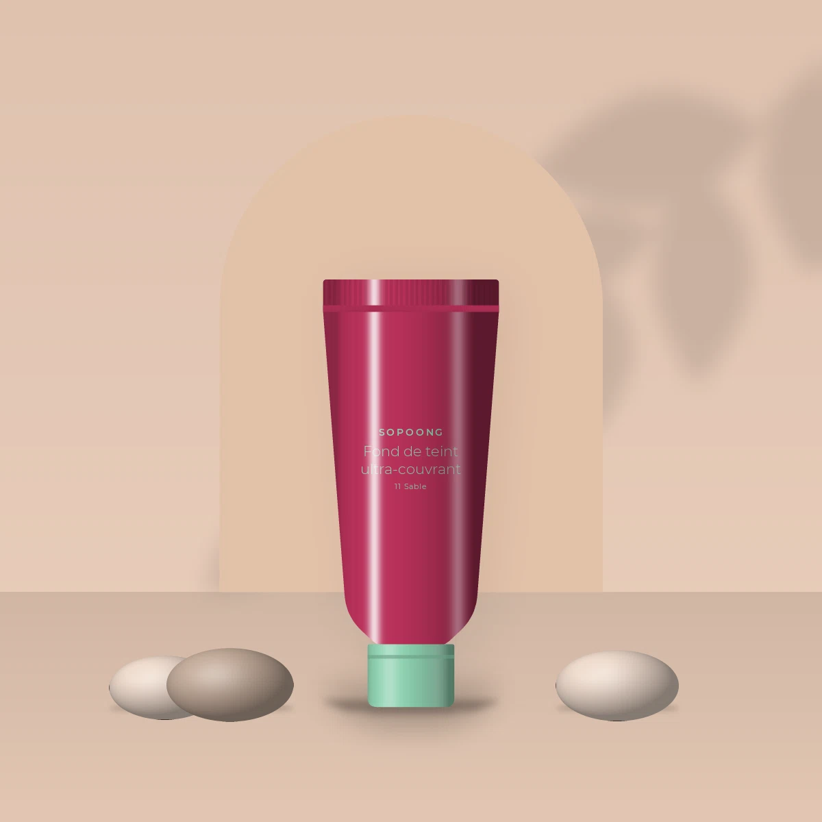 Fond de teint ultra-couvrant aux peptides – Sopoong, photo d'ambiance