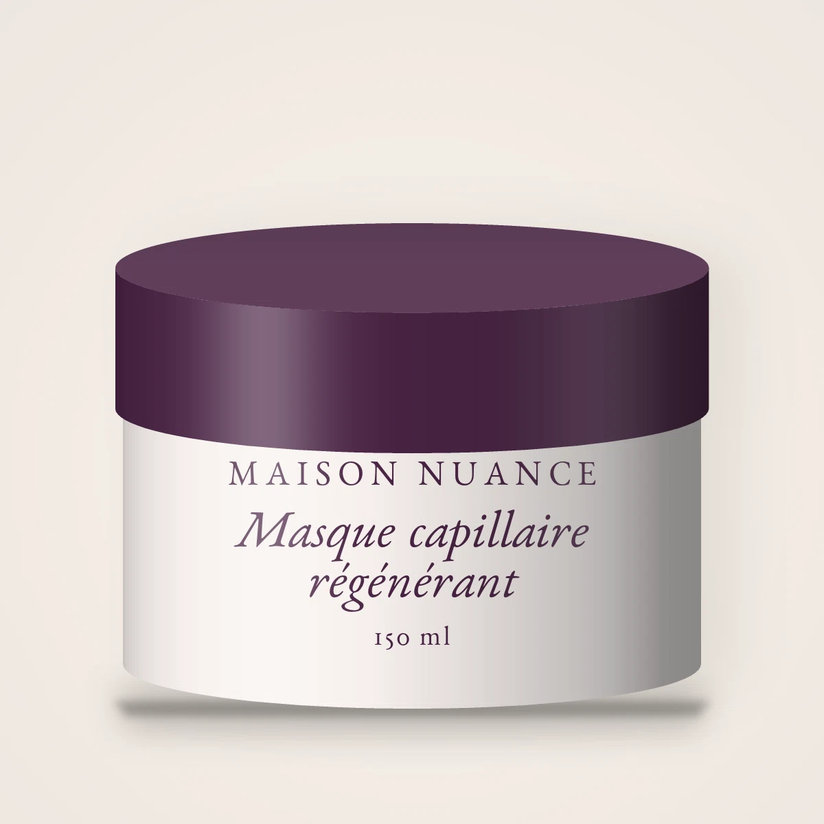 Masque capillaire régénérant à l'huile d'avocat – Maison Nuance, pot 150 ml
