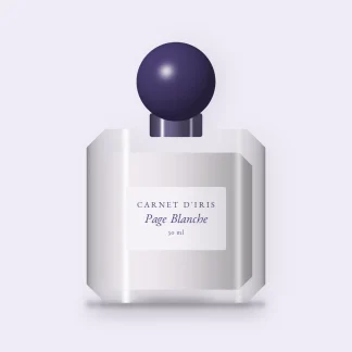 Parfum Page Blanche espiègle – Carnet d'Iris, flacon 30 ml