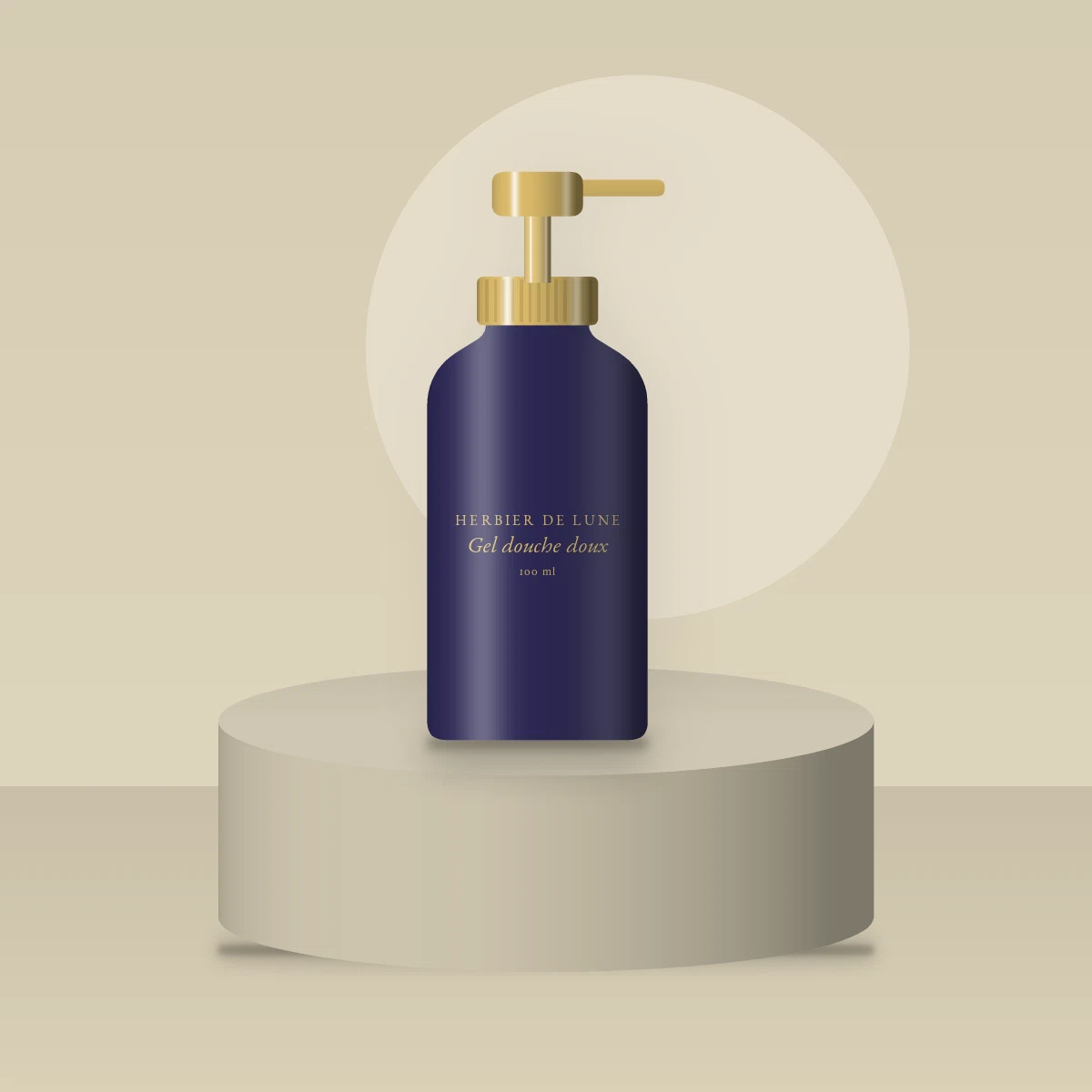 Gel douche doux à la camomille – Herbier de Lune, photo d'ambiance