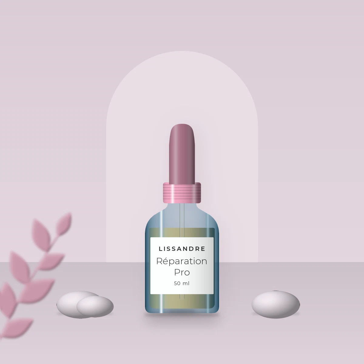 Huile capillaire nutrition intense Réparation Pro – Lissandre, photo d'ambiance