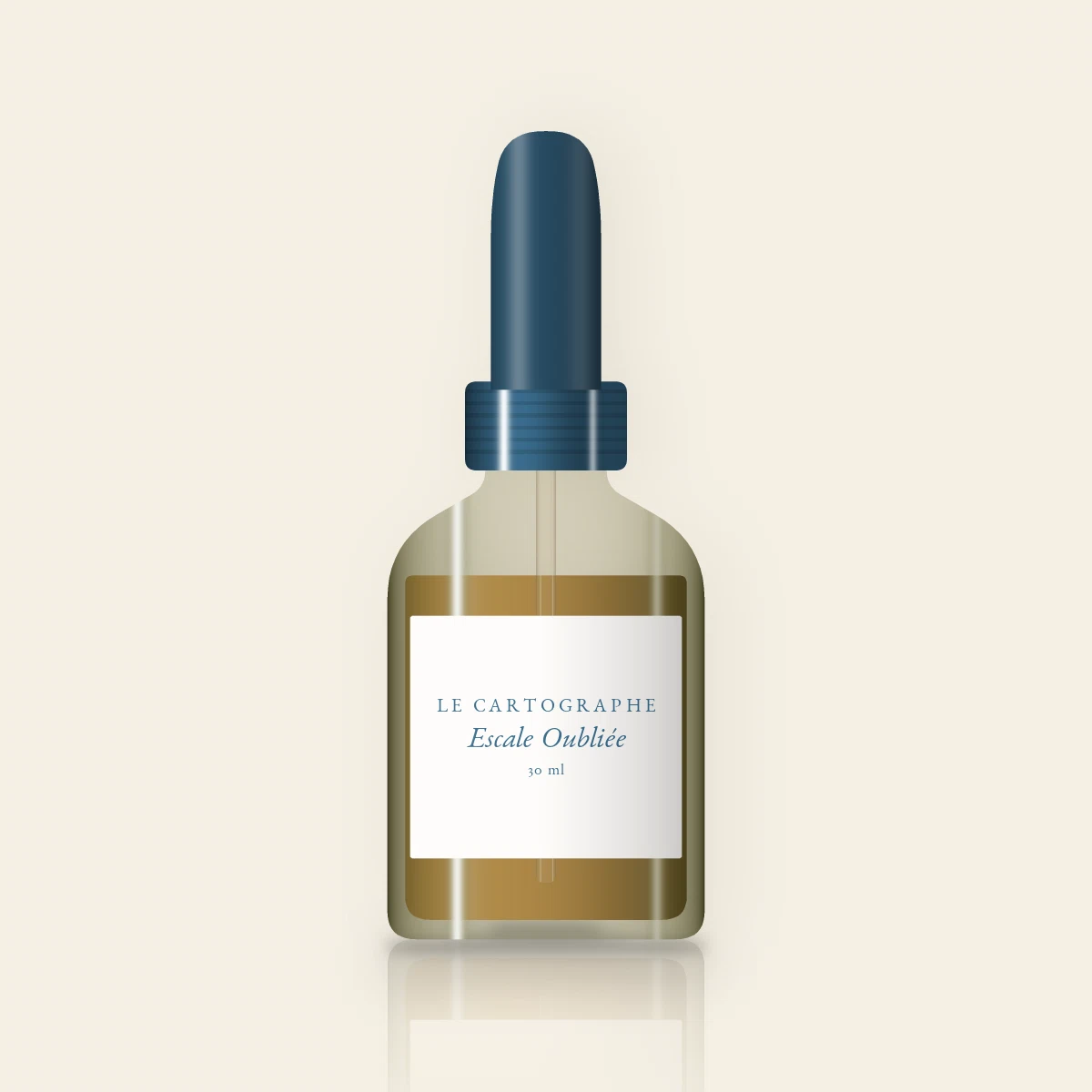 Huile à barbe Escale Oubliée au ciste – Le Cartographe, flacon compte-gouttes 30 ml