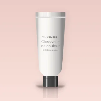 Gloss voile de couleur à l'acide hyaluronique – Yukimori, tube 8 ml, teinte 03 Rose nude