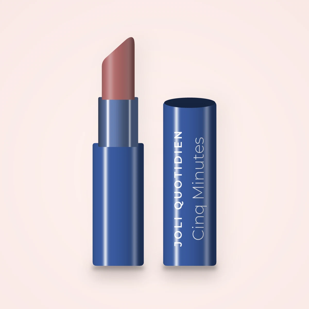 Rouge à lèvres Cinq Minutes ultra-confort – Joli Quotidien, étui 3,8 g, teinte 03 Bois de rose