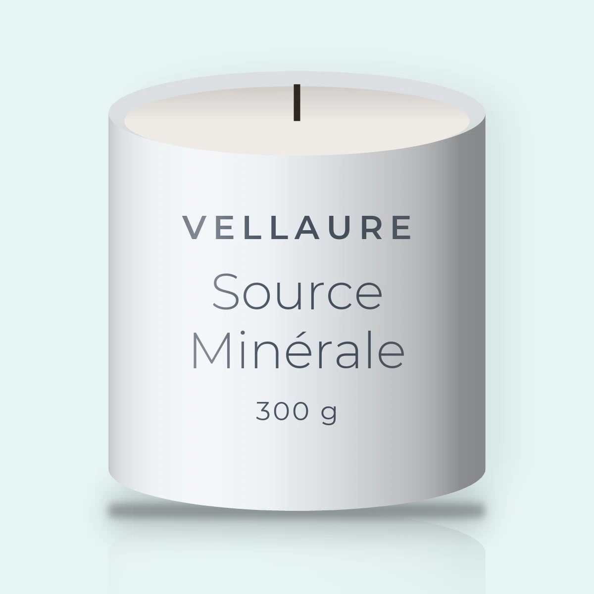 Bougie parfumée Source Minérale au cèdre de l'Atlas – Vellaure, pot en verre 300 g