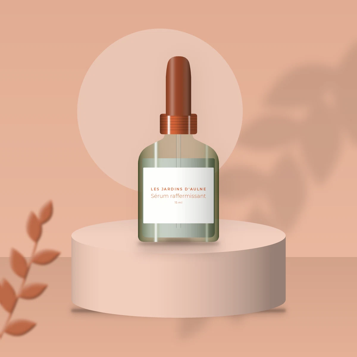 Sérum raffermissant à l'extrait de réglisse – Les Jardins d'Aulne, photo d'ambiance