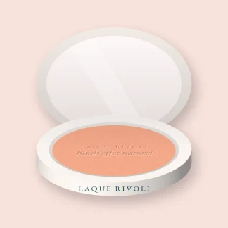 Blush effet naturel à l'huile de camélia – Laque Rivoli, boîtier 6 g, teinte 03 Pêche