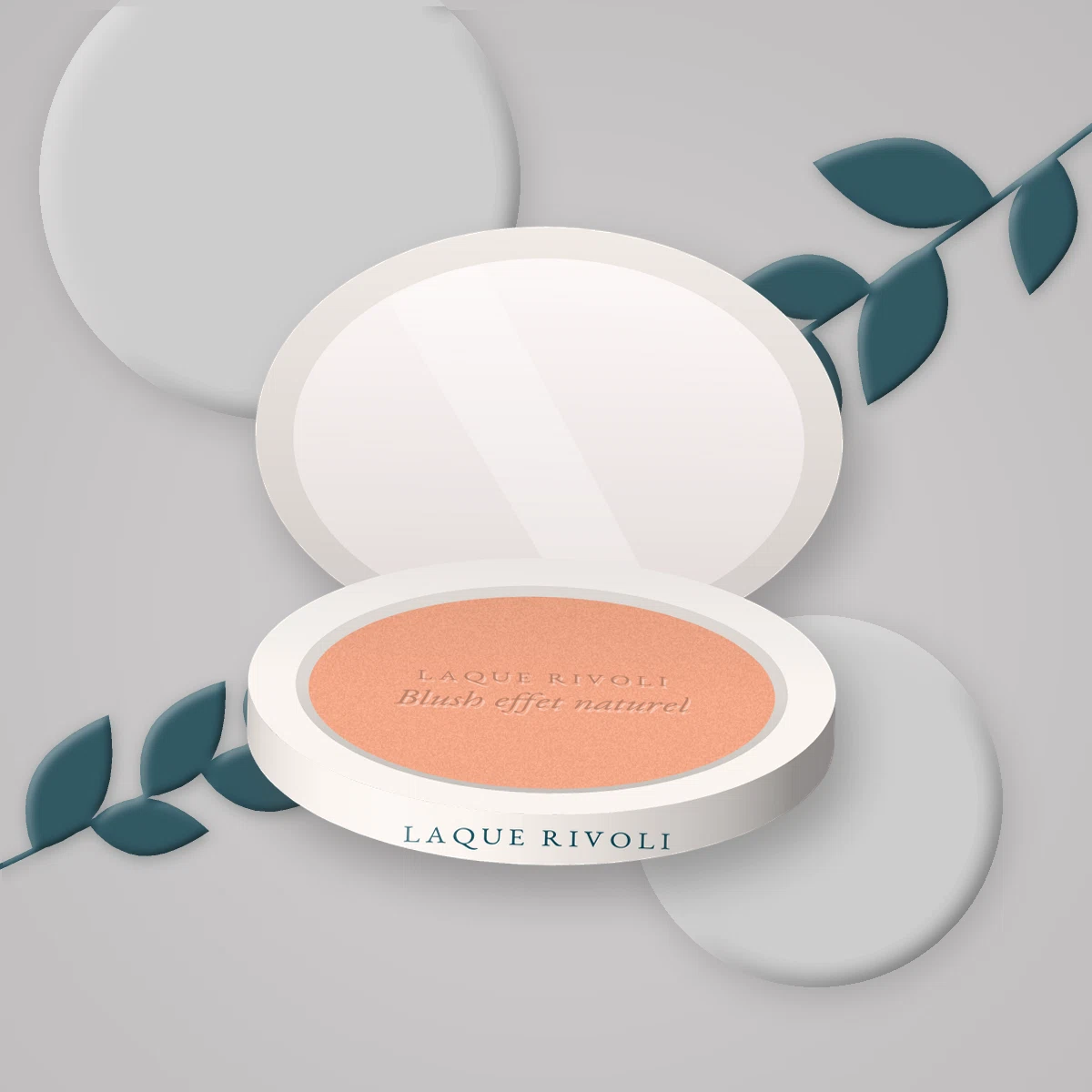 Blush effet naturel à l'huile de camélia – Laque Rivoli, photo d'ambiance