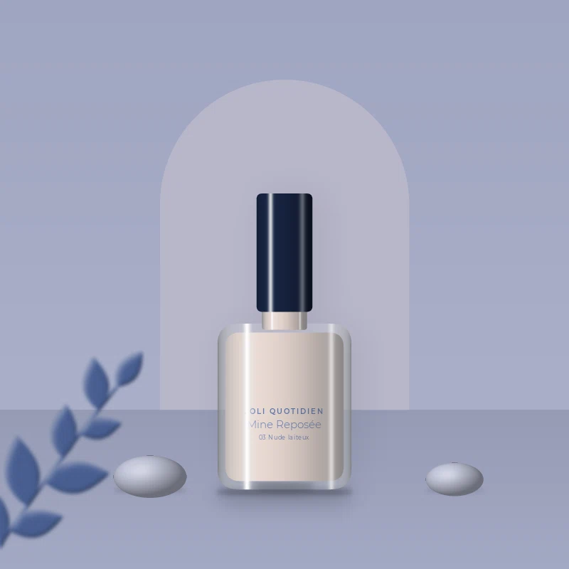 Vernis à ongles Mine Reposée couleur pure – Joli Quotidien, photo d'ambiance