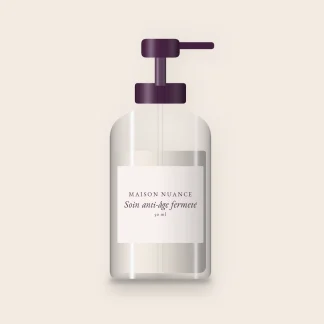 Soin anti-âge fermeté à l'extrait d'edelweiss – Maison Nuance, flacon-pompe 50 ml