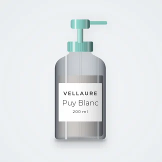 Lait corps Puy Blanc fraîcheur – Vellaure, flacon-pompe 200 ml