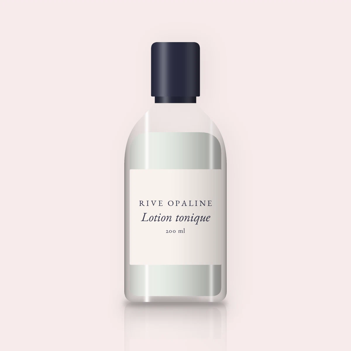 Lotion tonique rafraîchissante à l'acide lactique – Rive Opaline, flacon 200 ml