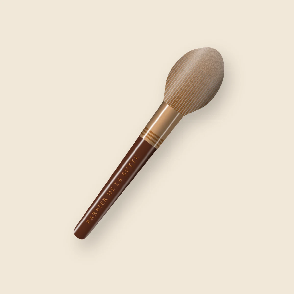 Brosse Coupe Franche en plastique recyclé – Barbier de la Butte, vue de face