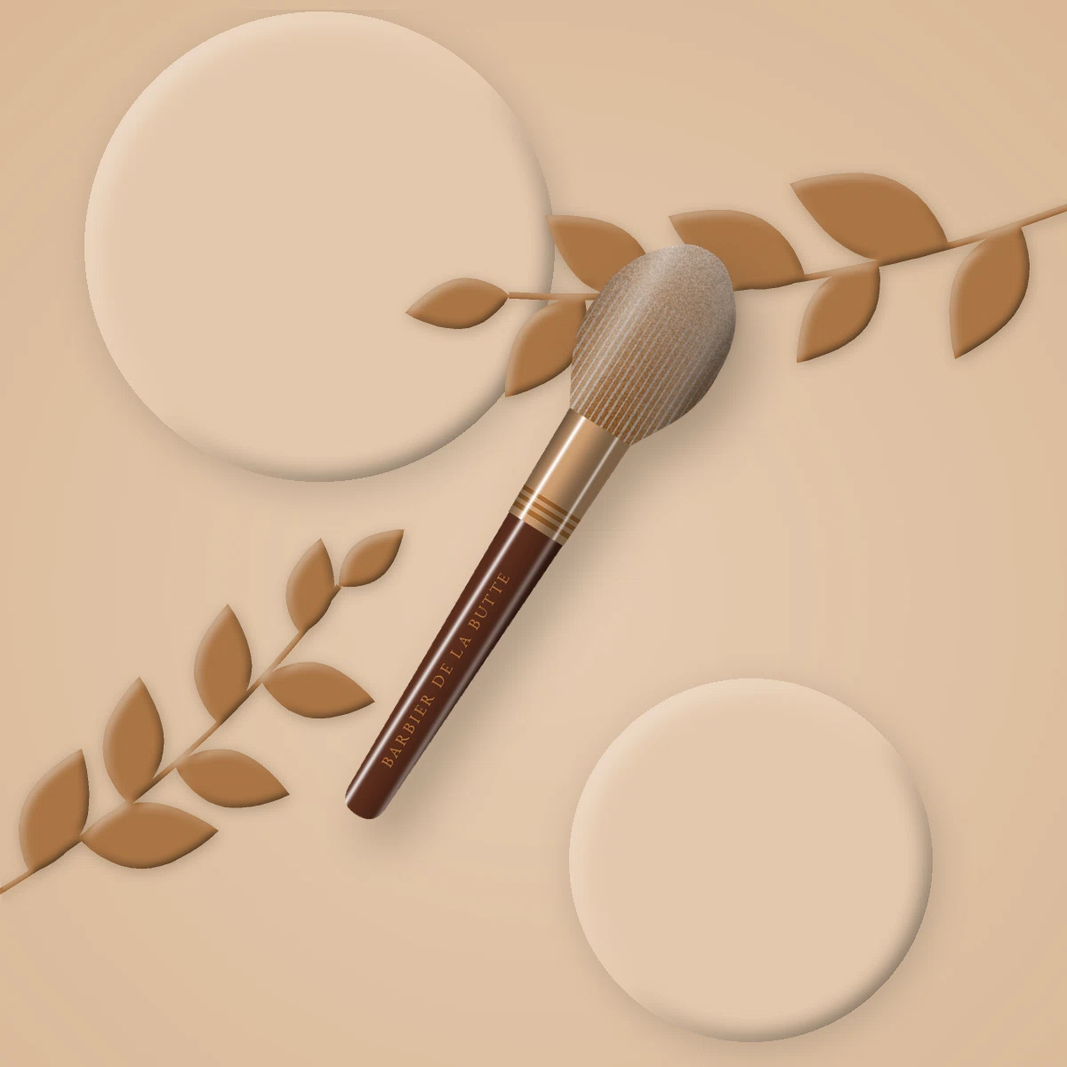 Brosse Coupe Franche en plastique recyclé – Barbier de la Butte, photo d'ambiance