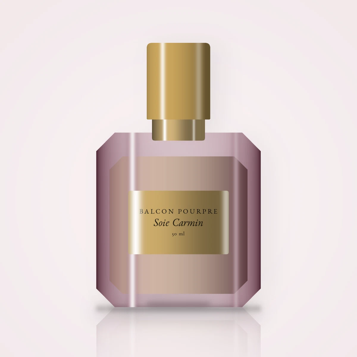 Parfum Soie Carmin authentique à la bergamote – Balcon Pourpre, flacon 50 ml