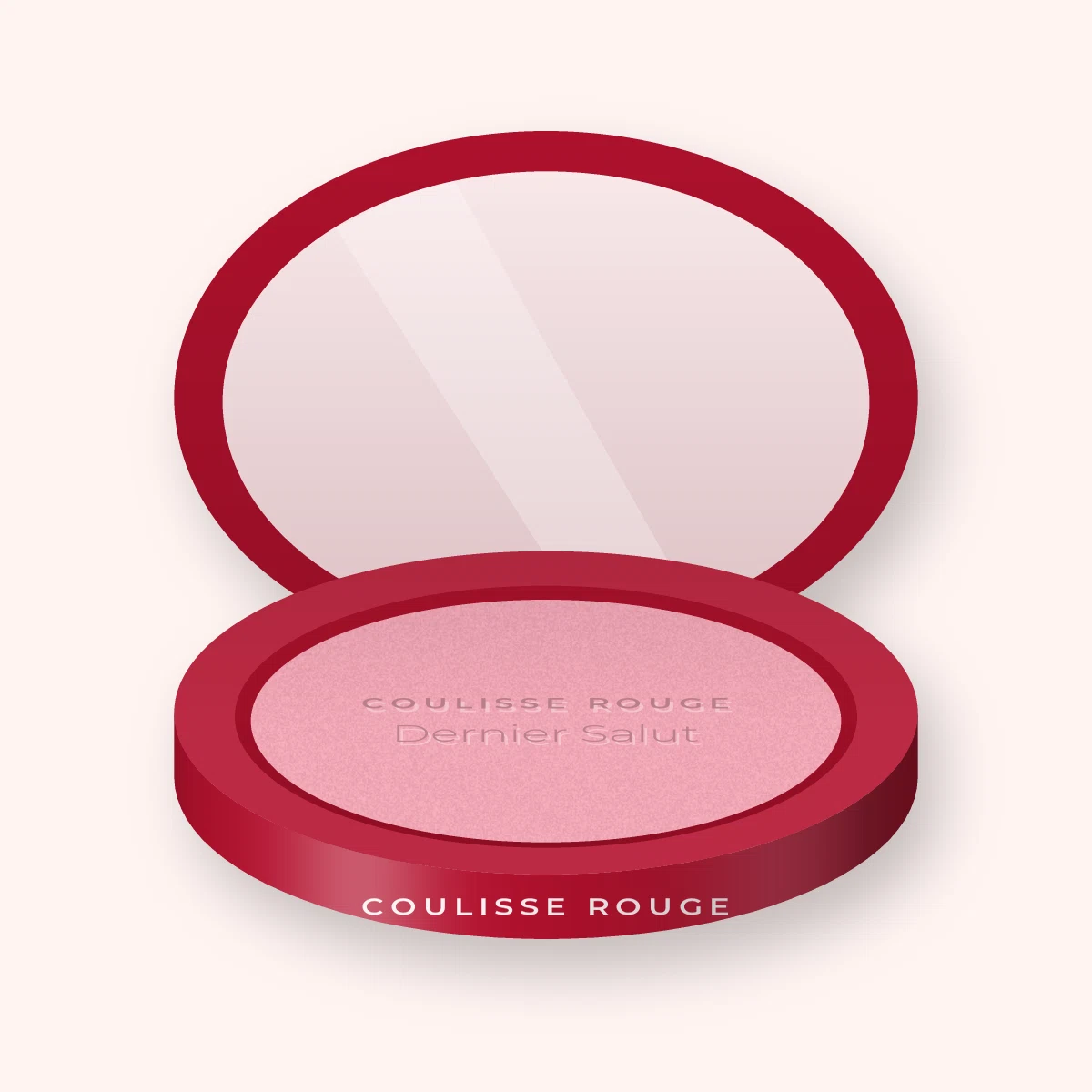 Blush Dernier Salut à l'hibiscus – Coulisse Rouge, boîtier 6 g, teinte 02 Rose tendre