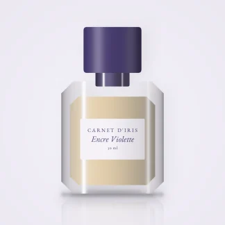 Parfum Encre Violette à la bergamote – Carnet d'Iris, flacon 30 ml