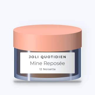 Poudre Mine Reposée à l'amidon de maïs – Joli Quotidien, pot 12 g, teinte 12 Noisette