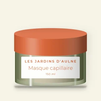 Masque capillaire disciplinant au beurre de karité – Les Jardins d'Aulne, pot 150 ml