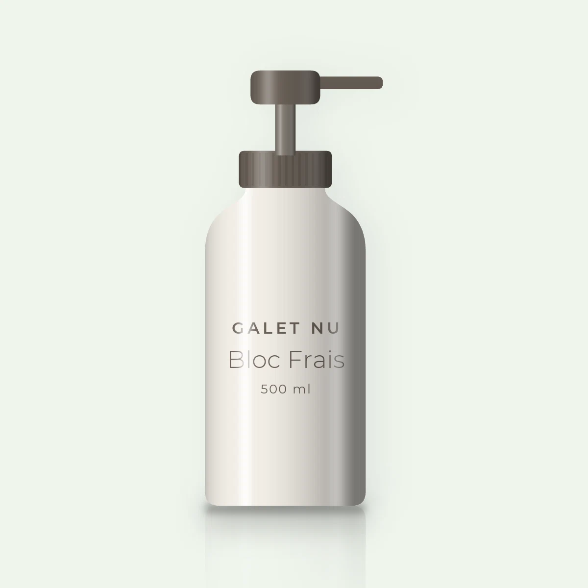 Gel douche Bloc Frais aux algues marines – Galet Nu, flacon-pompe 500 ml