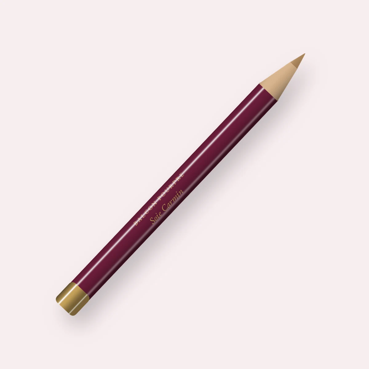 Crayon à sourcils Soie Carmin trait fin – Balcon Pourpre, 0,1 g, teinte 02 Blond doré