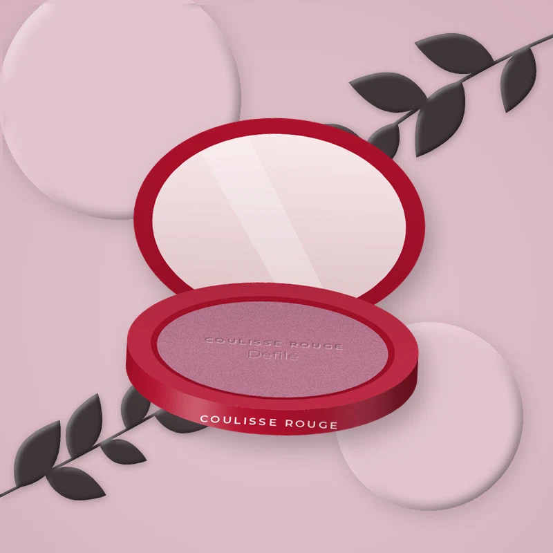 Blush Défilé à l'huile d'abricot – Coulisse Rouge, photo d'ambiance