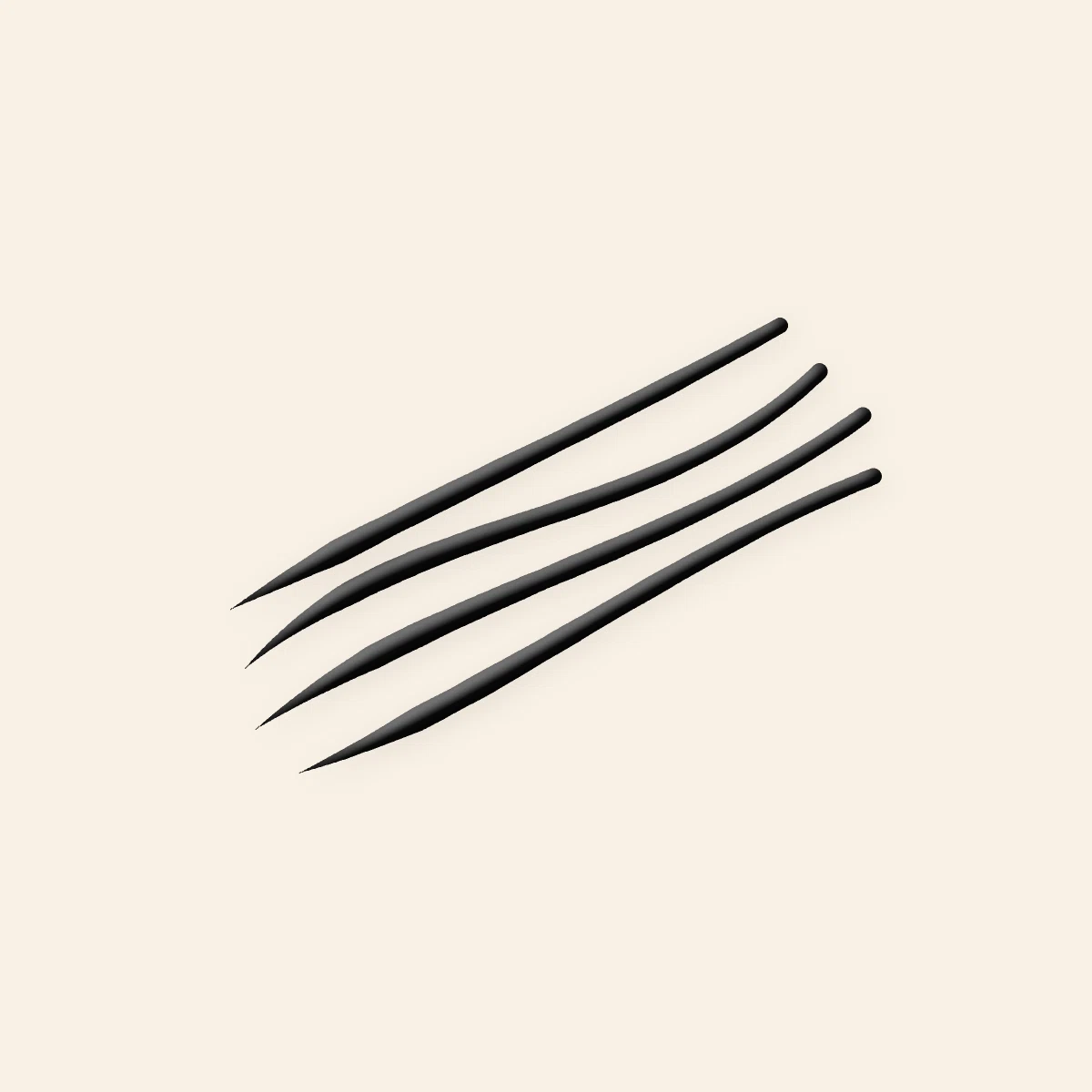 Eyeliner haute pigmentation au squalane – Terre d'Ocrelle, aperçu de la teinte Noir intense