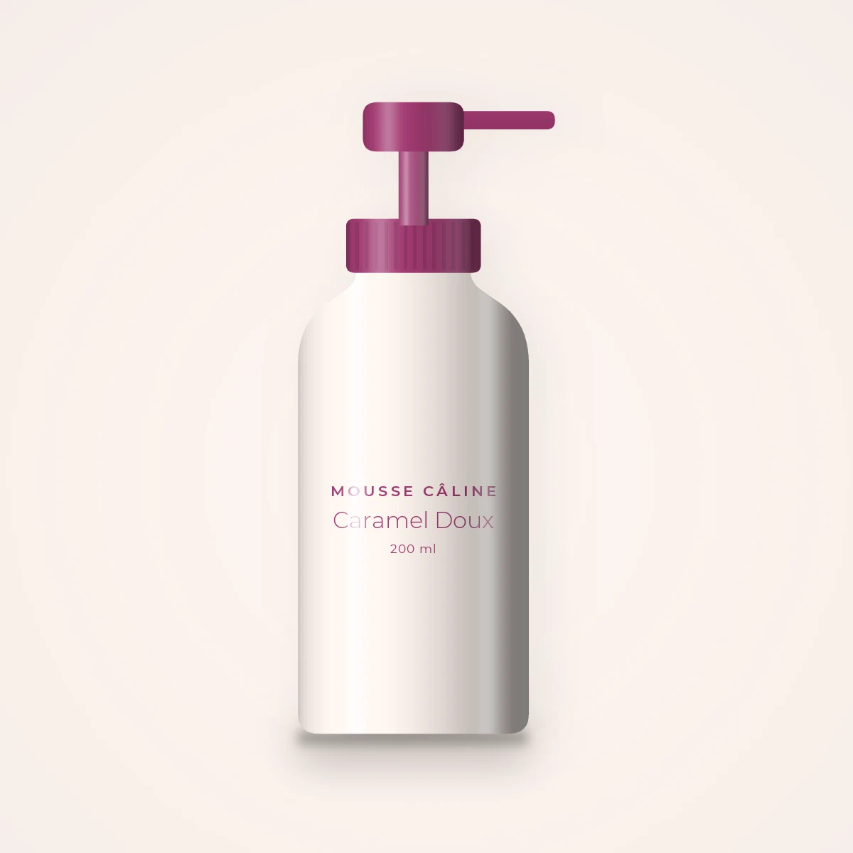 Lait corps Caramel Doux réconfortant – Mousse Câline, flacon-pompe 200 ml