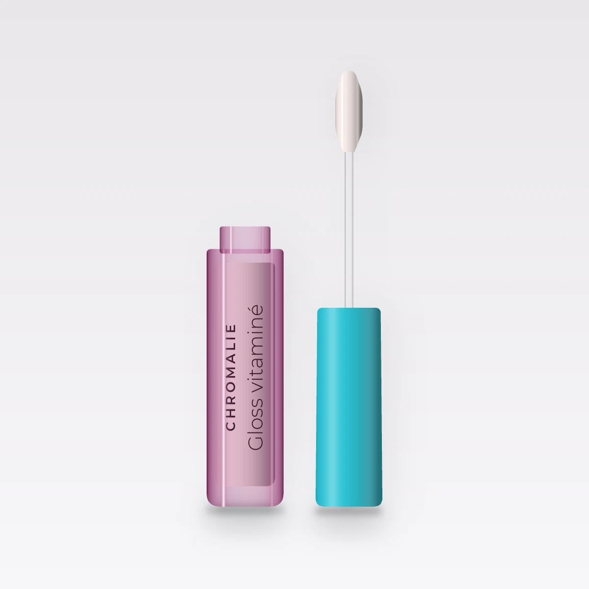 Gloss vitaminé au beurre de murumuru – Chromalie, flacon applicateur 4 ml, teinte 01 Cristal
