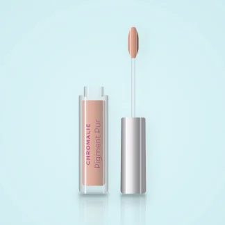 Gloss Pigment Pur au beurre de mangue – Chromalie, flacon applicateur 4 ml, teinte 02 Nude pêche