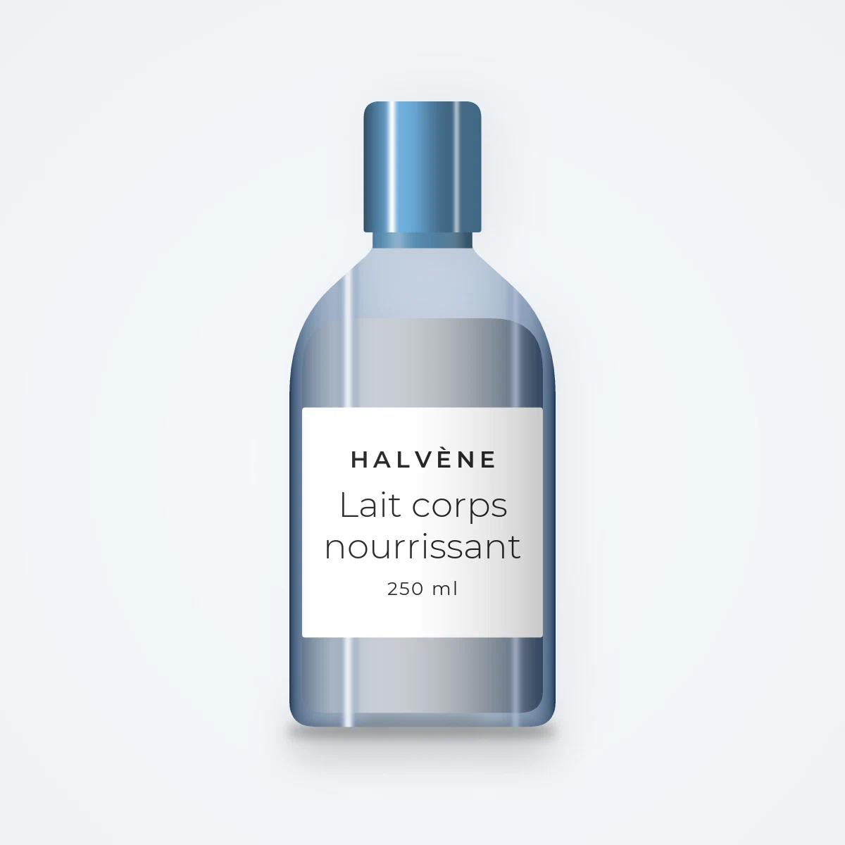 Lait corps nourrissant à la niacinamide – Halvène, flacon 250 ml