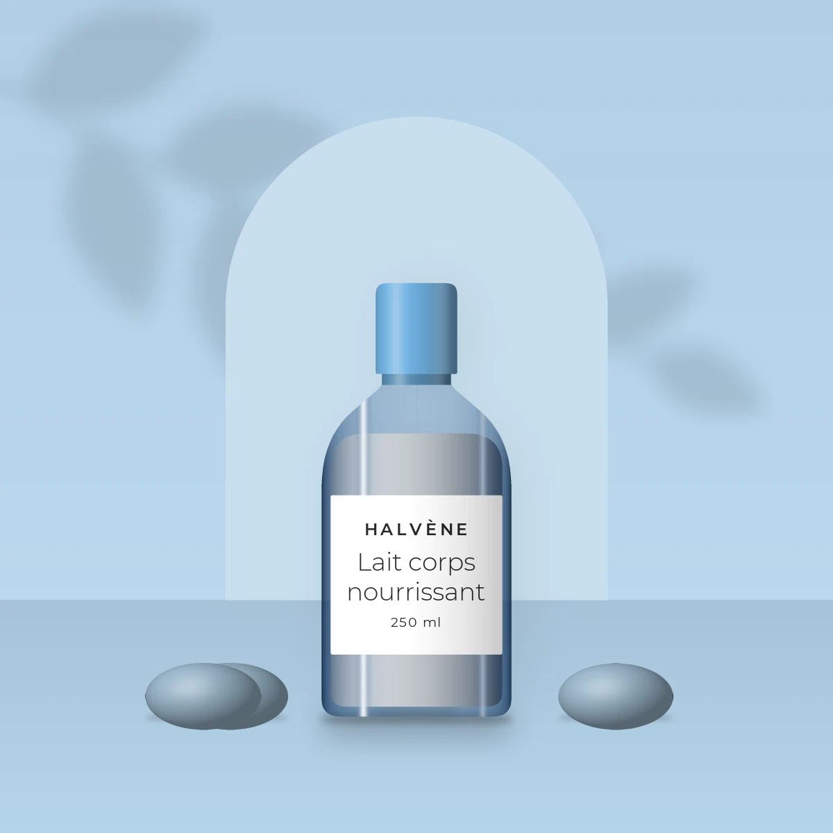 Lait corps nourrissant à la niacinamide – Halvène, photo d'ambiance