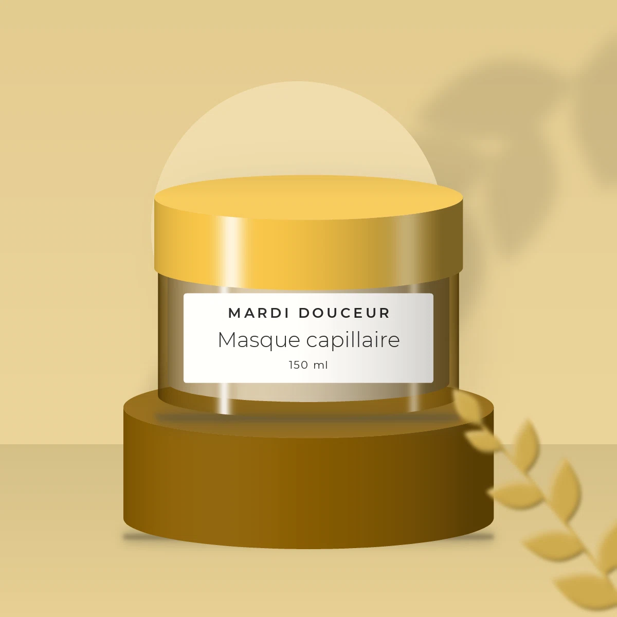 Masque capillaire hydratation intense à l'huile de camélia – Mardi Douceur, photo d'ambiance