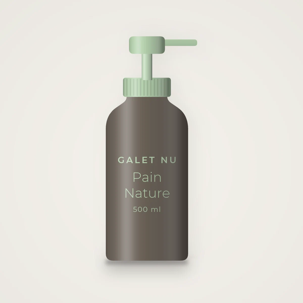 Shampooing Pain Nature à l'extrait de bambou – Galet Nu, flacon-pompe 500 ml