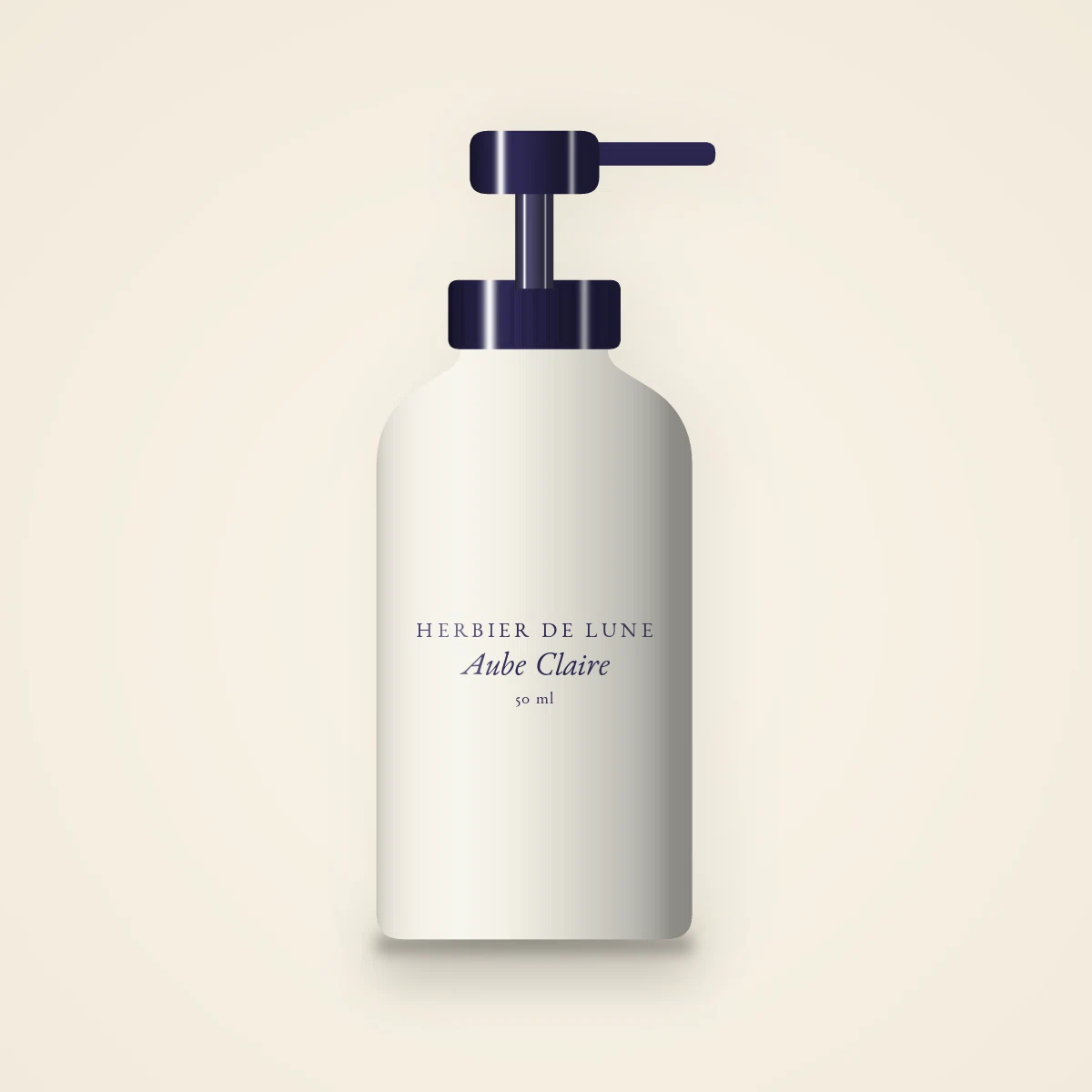 Soin anti-âge Aube Claire à l'extrait d'edelweiss – Herbier de Lune, flacon-pompe 50 ml