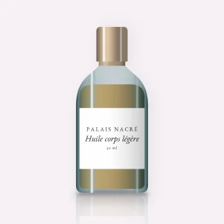 Huile corps légère à la noix de coco – Palais Nacré, flacon 50 ml