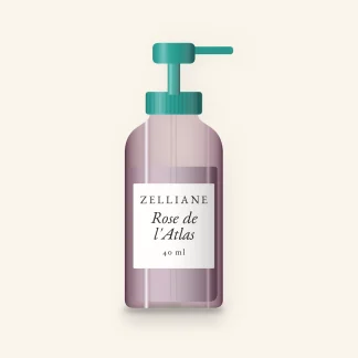 Rose de l'Atlas crème hydratante anti-pollution – Zelliane, flacon-pompe 40 ml