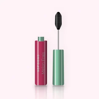 Mascara Melon Frais démaquillage facile – Sopoong, flacon et brosse 8 ml, teinte Noir intense