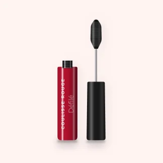 Mascara longueur Défilé – Coulisse Rouge, flacon et brosse 10 ml, teinte Noir