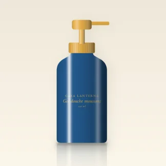 Gel douche et bain moussant à l'eau de coco – Casa Lanterna, flacon-pompe 250 ml