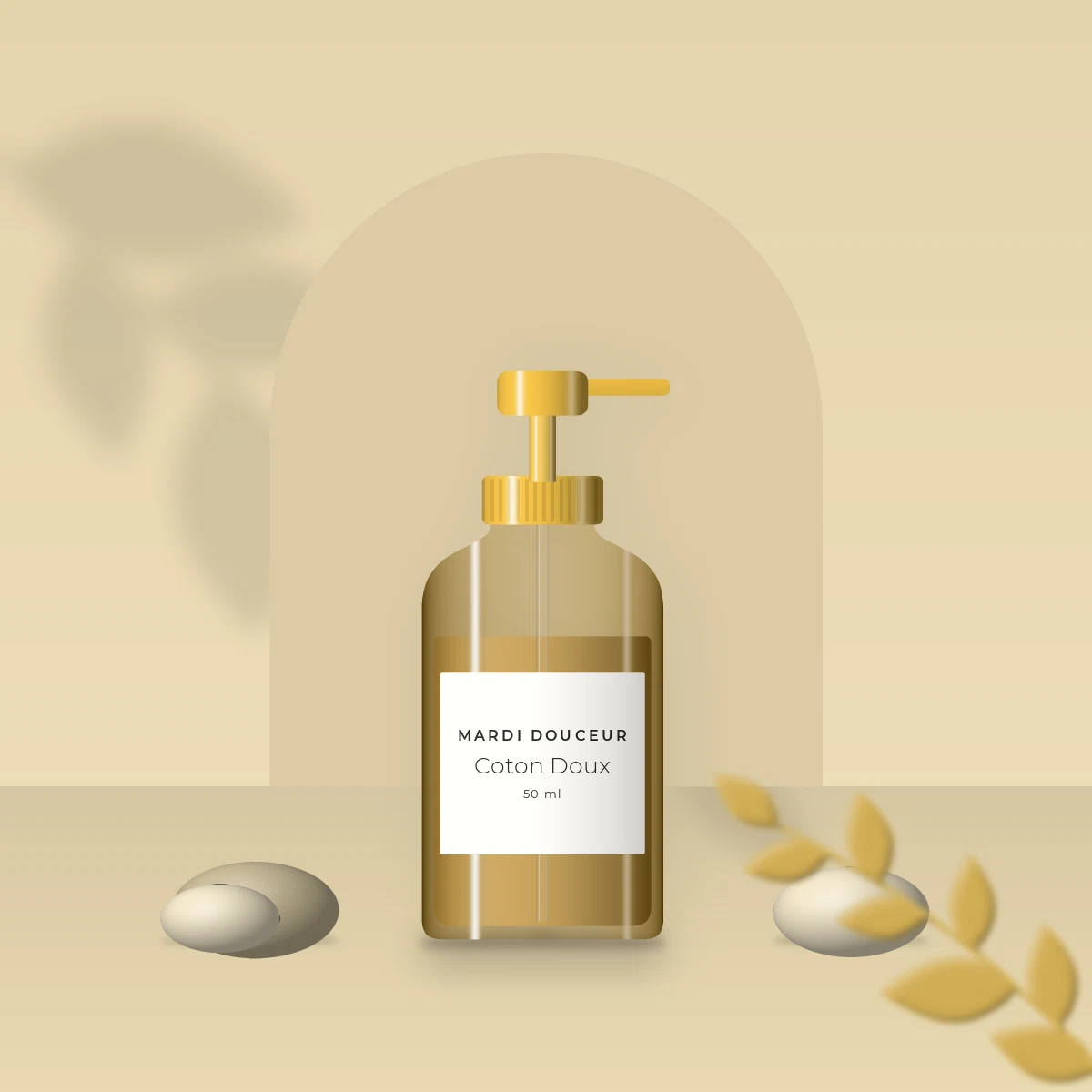 Huile capillaire de soin Coton Doux – Mardi Douceur, photo d'ambiance