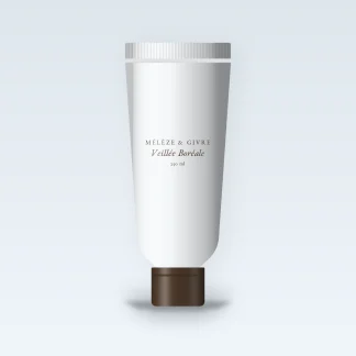 Crème coiffante Veillée Boréale à l'huile d'argan – Mélèze & Givre, tube 250 ml